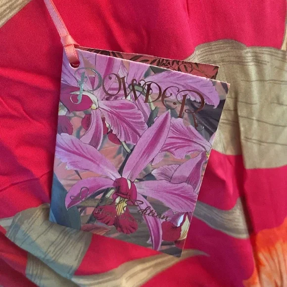 POWDER limited edition tropical wrap dress size large NWT - Picture 11 of 16